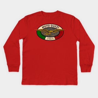 MOTO GUZZI Motorcycles Italy Kids Long Sleeve T-Shirt